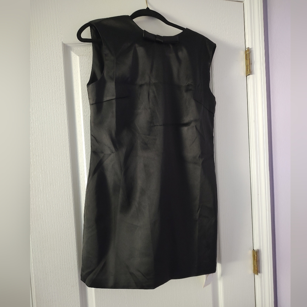 Commense Black Backless Tie Front Cocktail Dress - Picture 5 of 6